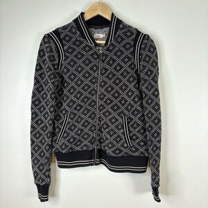 Faherty Seabrooks Jacket Sweater Black & White Women’s Size Small
